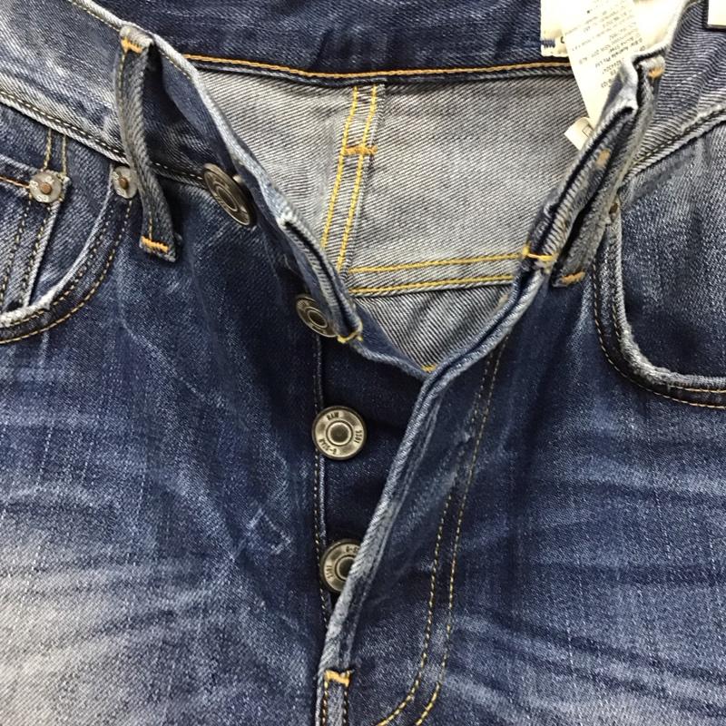 ジースターロゥ G-STAR RAW パンツ デニム、ジーンズ デニムパンツ ストレートパンツ ワイドパンツ カジュアルパンツ 29インチ プリント インディゴ / インディゴ /  メンズ USED 古着 中古 10117836