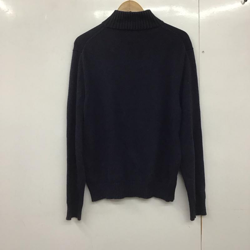 ポロラルフローレン POLO RALPH LAUREN ニット、セーター 長袖 ハーフジップ コットン L ワンポイント 紺 / ネイビー /  メンズ USED 古着 中古 10144724