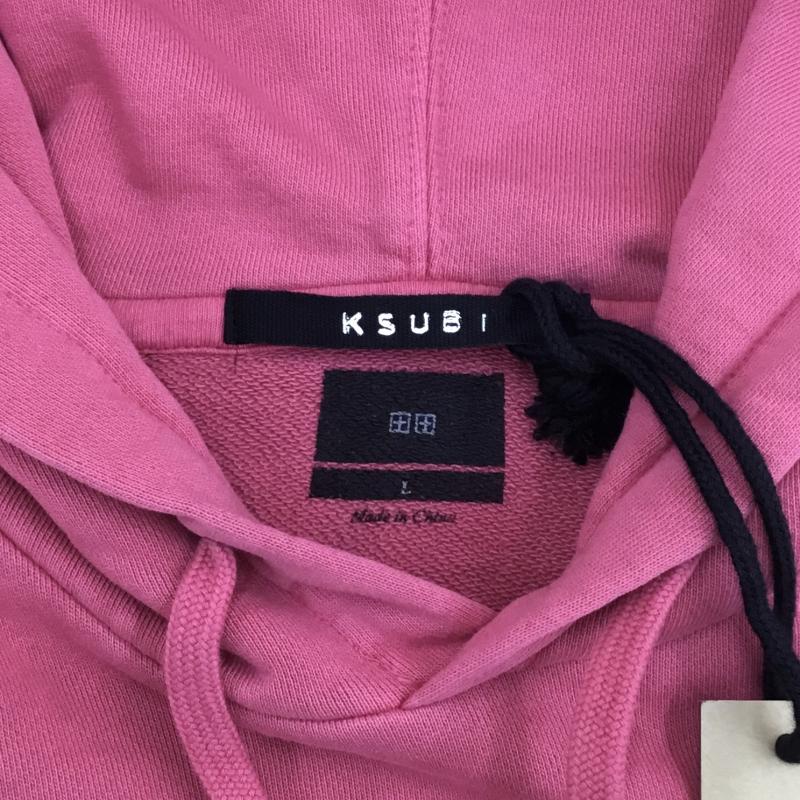スビ KSUBI パーカー 長袖 KSUBI パーカー　MSP23FL014 L ロゴ、文字 マゼンタ / マゼンタ /  メンズ USED 古着 中古 10122368