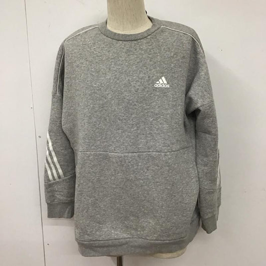 アディダス adidas トレーナー 長袖 GT6349 トレーナー スウェット クルーネック スポーツウェア ロゴ、文字 灰 / グレー /  メンズ USED 古着 中古 10109841