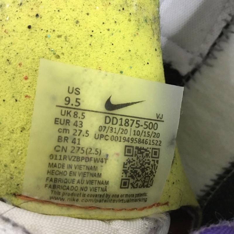 ナイキ NIKE スニーカー スニーカー DD1875 500 VAPORWAFFLE SACAI 27.5cm 箱有 27.5cm ロゴ、文字 紫 / パープル / X 白 / ホワイト / X 橙 / オレンジ /  メンズ USED 古着 中古 10130014