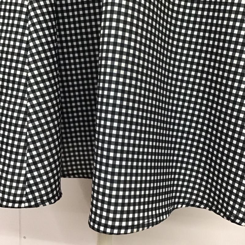 ジルスチュアート JILLSTUART スカート ひざ丈スカート 125-0140646 アシンメトリーデザイン フレアスカート ベルト ギンガム S チェック 白 / ホワイト / X 黒 / ブラック /  レディース USED 古着 中古 10110869