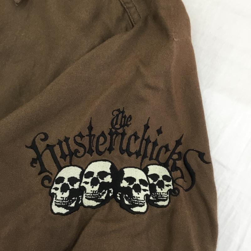 ヒステリックグラマー HYSTERIC GLAMOUR シャツ、ブラウス 長袖 36 ロゴ、文字 茶 / ブラウン /  メンズ USED 古着 中古 10137584