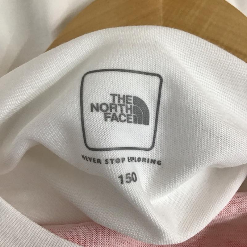 ザノースフェイス THE NORTH FACE Tシャツ 半袖 NTJ32252 ショートスリーブカラードスクエアロゴティー キッズ 150cm 150cm ロゴ、文字 白 / ホワイト /  ボーイズ USED 古着 中古 10118095