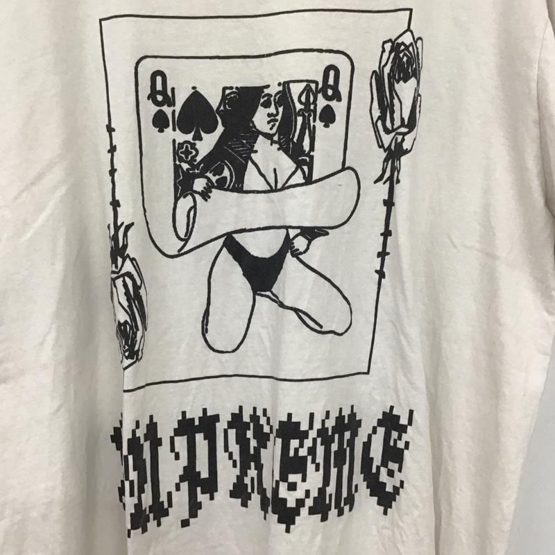 シュプリーム Supreme Tシャツ 半袖 19AW クイーンTシャツ プリントTシャツ クルーネックカットソー L プリント 白 / ホワイト /  メンズ USED 古着 中古 10135627