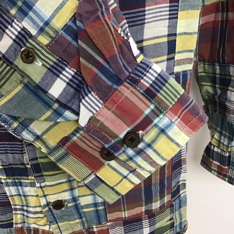 エディーバウアー Eddie Bauer シャツ、ブラウス 長袖 ボタンダウン パッチワーク S 刺繍 マルチカラー / マルチカラー /  メンズ USED 古着 中古 10112915