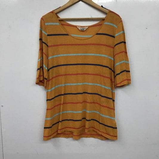 ロデオクラウンズ Rodeo Crowns Tシャツ 半袖 半袖カットソー プリントTシャツ クルーネックカットソー 1 ボーダー柄 マルチカラー / マルチカラー /  レディース USED 古着 中古 10136266