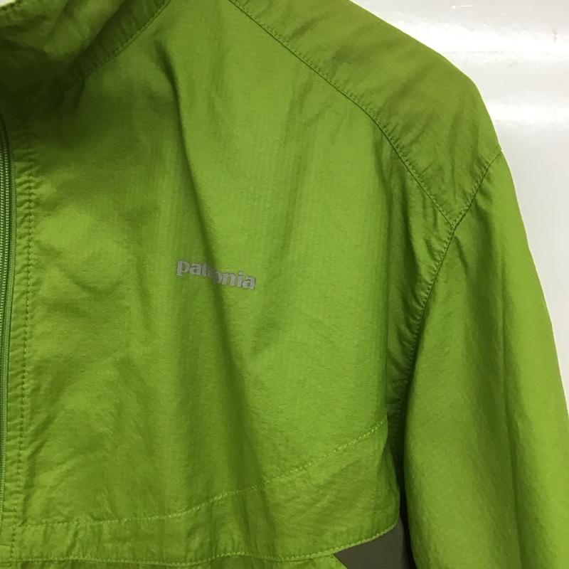 パタゴニア patagonia ジャケット、上着 ジャンパー、ブルゾン M ロゴ、文字 X プリント 緑 / グリーン /  メンズ USED 古着 中古 10143293