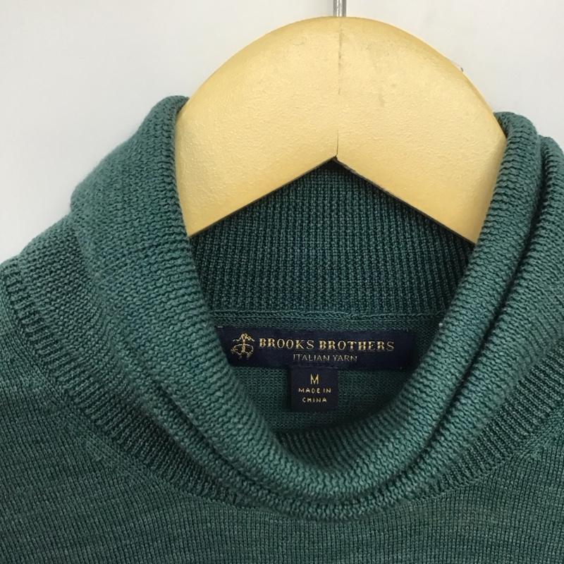 ブルックスブラザーズ BROOKS BROTHERS ニット、セーター 長袖 タートルネック ウール M 無地 緑 / グリーン /  レディース USED 古着 中古 10146381