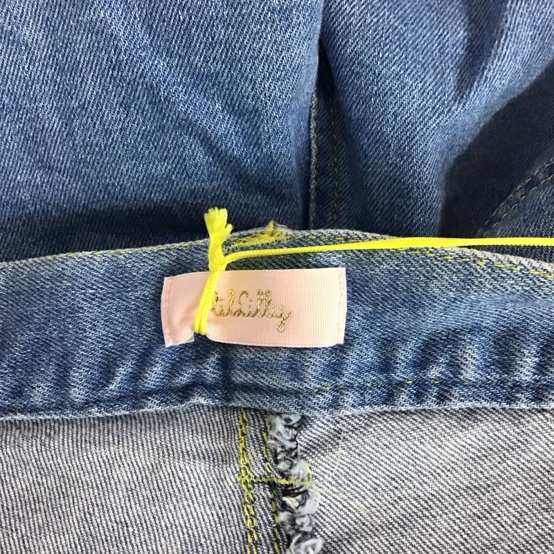 リルリリー lilLilly パンツ デニム、ジーンズ L18SS-PT201 ストレッチ M ダメージ加工 青 / ブルー /  レディース USED 古着 中古 10117364