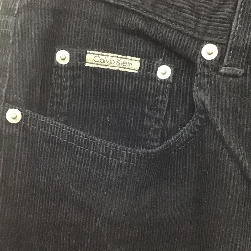 カルバン・クライン Calvin Klein パンツ デニム、ジーンズ コーデュロイパンツ ワイドパンツ ストレートパンツ カジュアルパンツ 34 無地 紺 / ネイビー /  メンズ USED 古着 中古 10107107