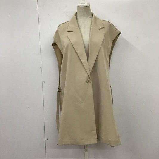ダブルクローゼット w closet ベスト ベスト 343251 FREE 無地 ベージュ / ベージュ /  レディース USED 古着 中古 10117710
