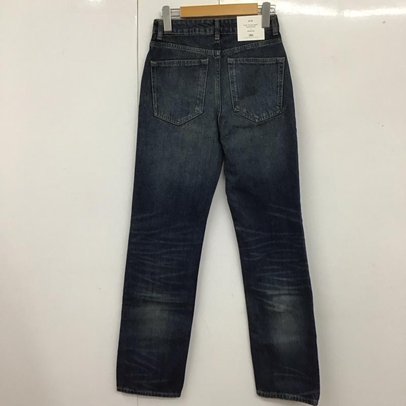 ザラ ZARA パンツ デニム、ジーンズ 9863 054 400 タグ付き ストレートパンツ 無地 青 / ブルー /  レディース USED 古着 中古 10111555