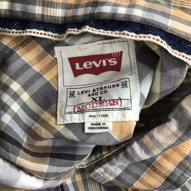 リーバイス Levi s シャツ、ブラウス 半袖 XL チェック マルチカラー / マルチカラー /  メンズ USED 古着 中古 10128313