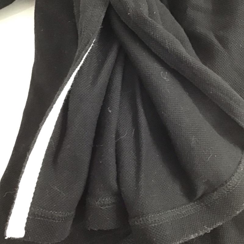 チャムス CHUMS ワンピース ロングスカート 半袖ポロシャツワンピース ロングワンピース ストレッチ L ロゴ、文字 黒 / ブラック /  レディース USED 古着 中古 10128934