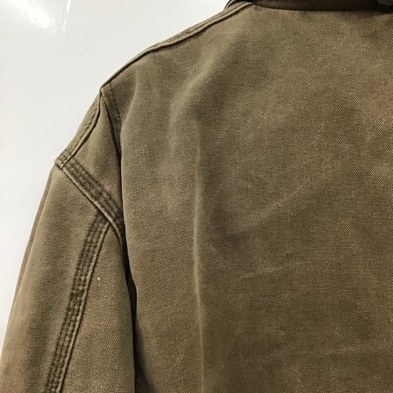カーハート Carhartt ジャケット、上着 ジャケット、ブレザー ジップアップジャケット アウター 古着 80s 90s arctic traditional usa製 モカ L ロゴ、文字 マルチカラー / マルチカラー /  メンズ USED 古着 中古 10137107