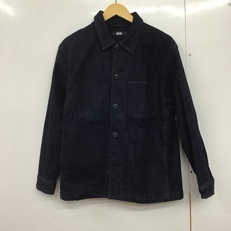 ユニクロ UNIQLO ジャケット、上着 ジャケット、ブレザー 01-31-2h006a デニムジャケット Gジャン S 無地 インディゴ / インディゴ /  メンズ USED 古着 中古 10141008