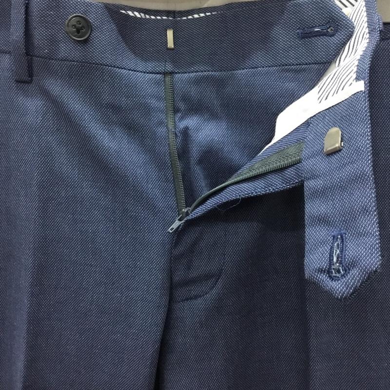 アデイインザライフ A Day in the Life パンツ スラックス スラックスパンツ スリムパンツ カジュアルパンツ センタータックパンツ ストレッチパンツ S 無地 青 / ブルー /  メンズ USED 古着 中古 10122275