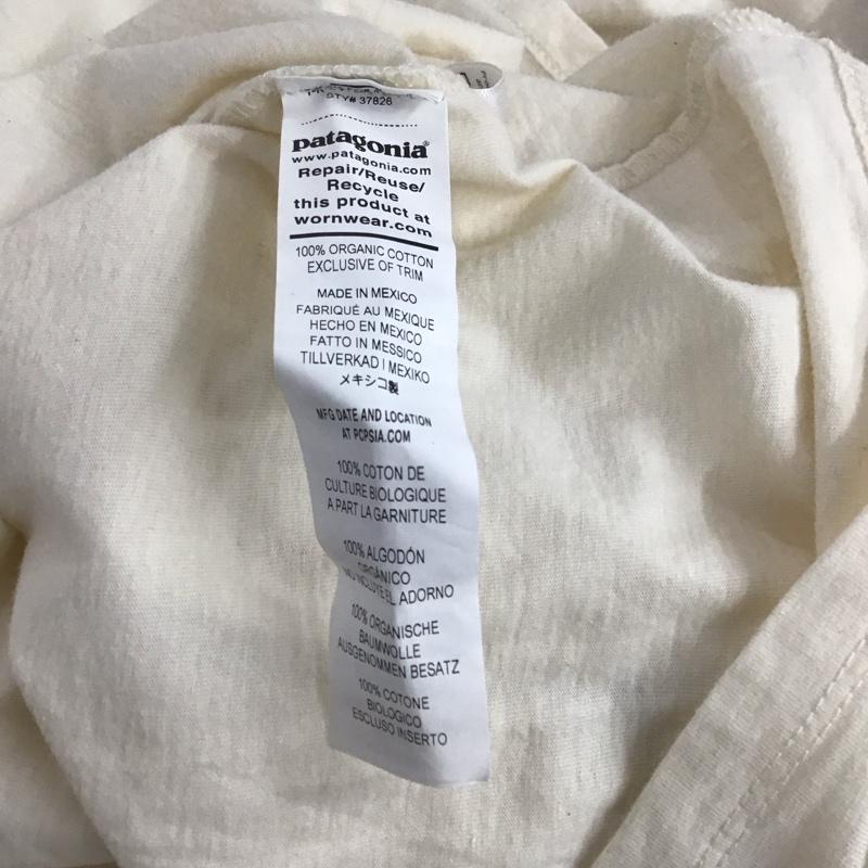 パタゴニア patagonia Tシャツ 半袖 XL ロゴ、文字 X プリント アイボリー / アイボリー /  メンズ USED 古着 中古 10143300