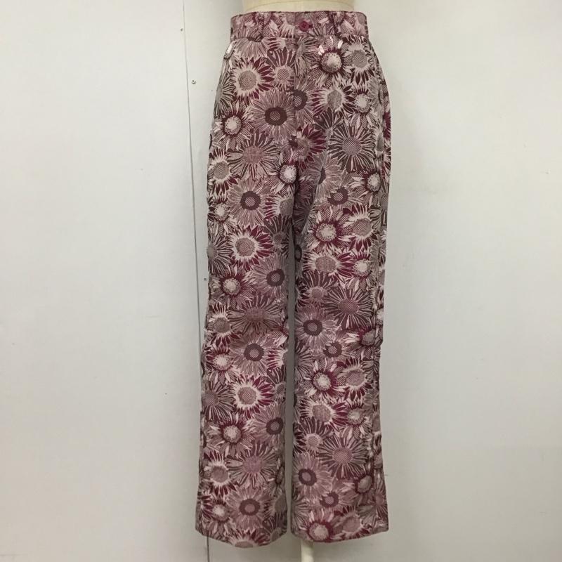 ジーナシス JEANASIS ボトムス ボトムス JS050691MC ハイウエストパンツ 花柄 M 総柄 紫 / パープル /  レディース USED 古着 中古 10122635