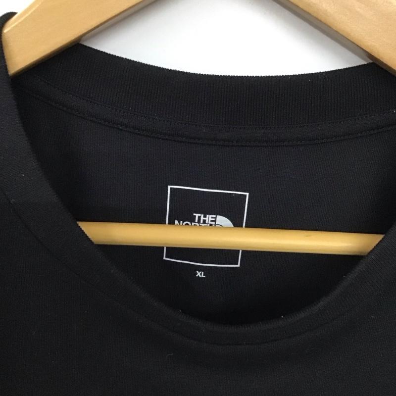 ザノースフェイス THE NORTH FACE Tシャツ 半袖 nt82481 DigitalLogoTee 半袖カットソー プリントTシャツ XL ロゴ、文字 黒 / ブラック /  メンズ USED 古着 中古 10128664