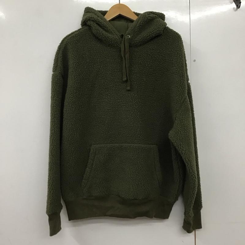 ギャップ GAP パーカー 長袖 M 無地 カーキ / カーキ /  メンズ USED 古着 中古 10141141