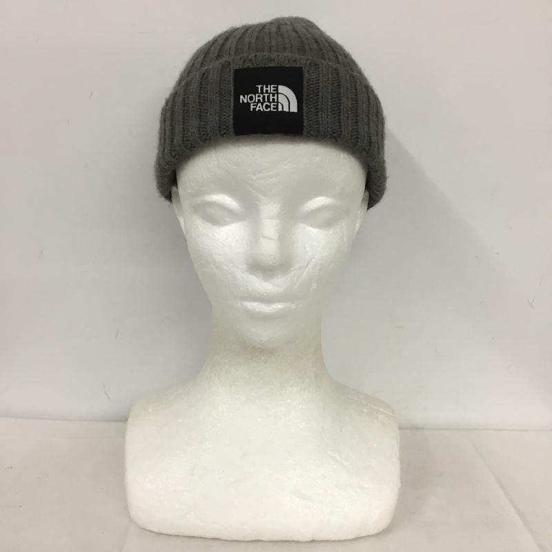ザノースフェイス THE NORTH FACE 帽子 ニット帽 ビーニー ロゴ、文字 灰 / グレー /  メンズ USED 古着 中古 10137914