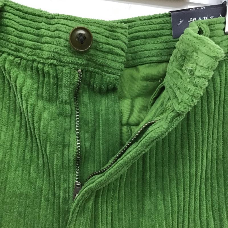 ギャップ GAP パンツ デニム、ジーンズ コーデュロイワイドパンツ seanwotherspoon コラボ カジュアルパンツ 総柄 29インチ ロゴ、文字 緑 / グリーン /  メンズ USED 古着 中古 10105833