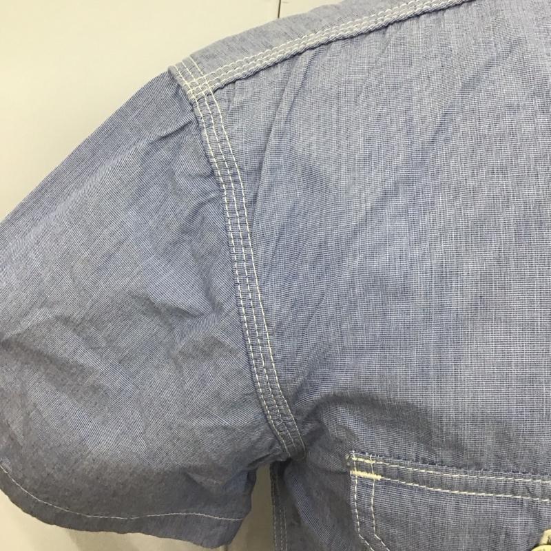 フラットヘッド FLATHEAD シャツ、ブラウス 半袖 GLORY PARK ワークシャツ 38 無地 水色 / ライトブルー /  メンズ USED 古着 中古 10113089