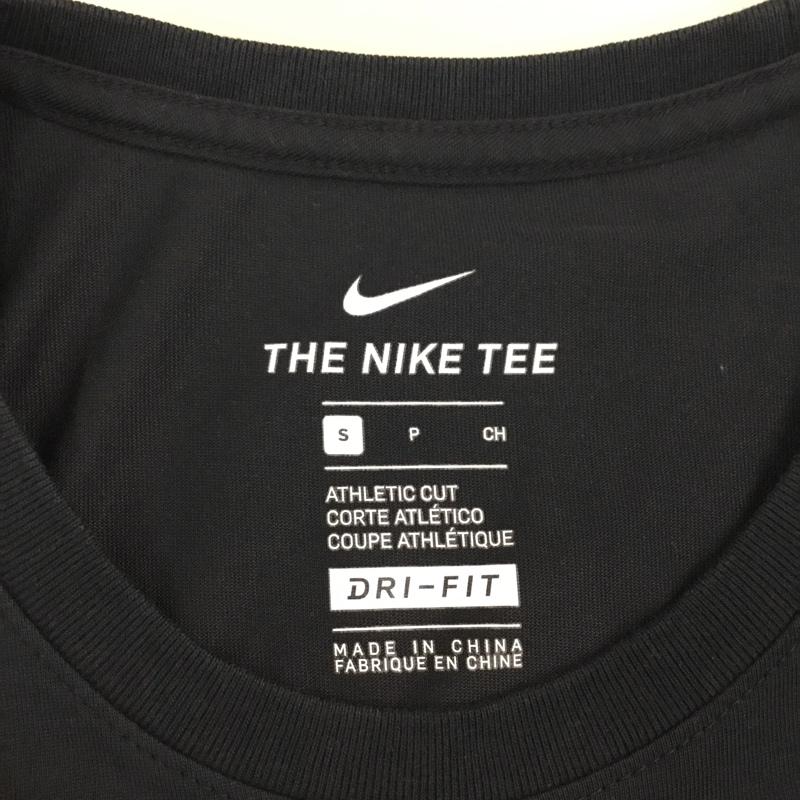 ナイキ NIKE Tシャツ 半袖 ドライフィット クルーネック S プリント 黒 / ブラック /  メンズ USED 古着 中古 10115693