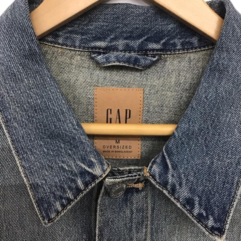 ギャップ GAP ジャケット、上着 ジャケット、ブレザー デニムジャケット Gジャン アウター カジュアルジャケット M 無地 インディゴ / インディゴ /  メンズ USED 古着 中古 10146816
