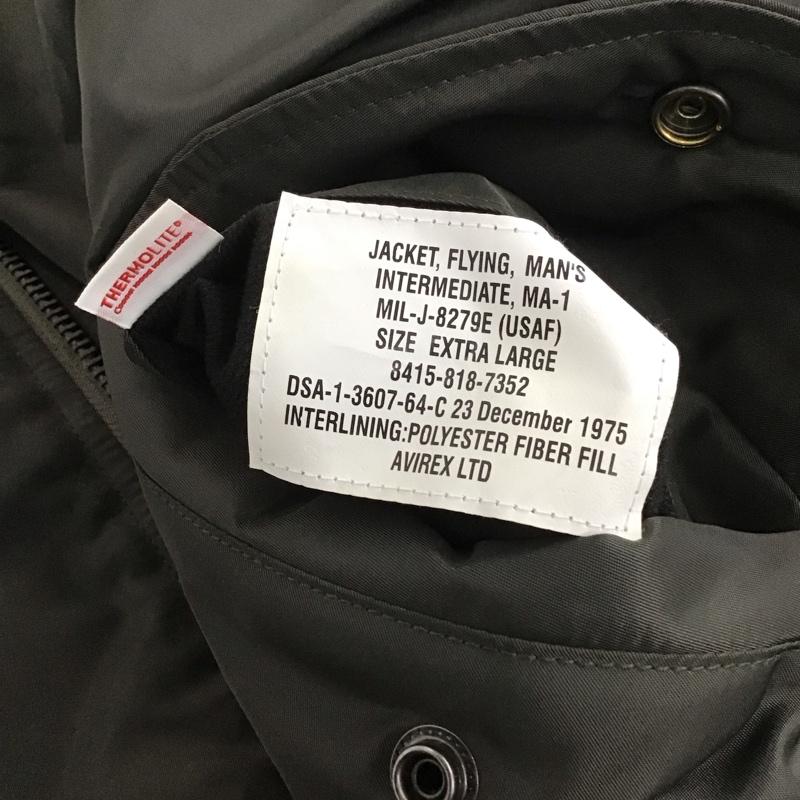 アヴィレックス AVIREX ジャケット、上着 ジャンパー、ブルゾン 783-4252021 フライトジャケット MA-1 アウター XL 無地 カーキ / カーキ /  メンズ USED 古着 中古 10132831