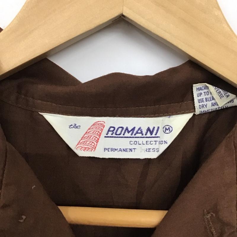 古着 USED シャツ、ブラウス 半袖 半袖シャツ 無地シャツ ポケットシャツ キューバシャツ M 無地 茶 / ブラウン /  メンズ USED 古着 中古 10130123