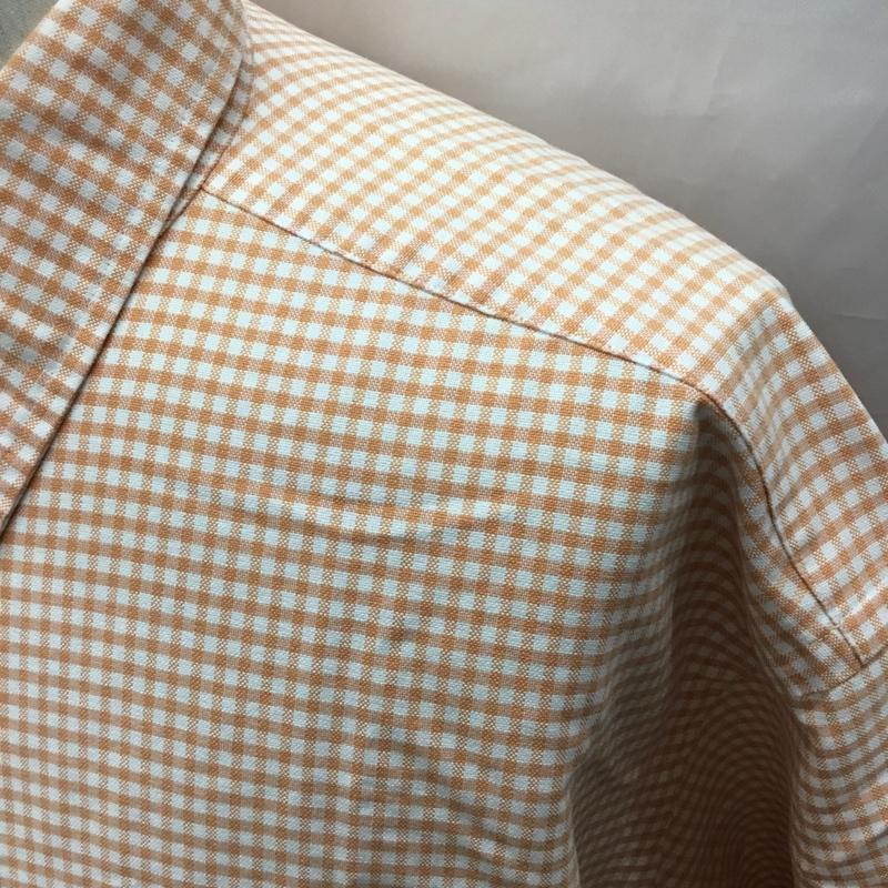 ラルフローレン RALPHLAUREN シャツ、ブラウス 半袖 半袖シャツ カラーシャツ 半袖カットソー チェックシャツ XXL チェック 橙 / オレンジ /  メンズ USED 古着 中古 10119728