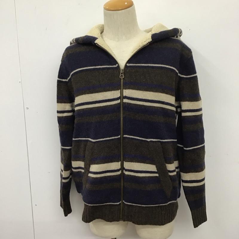 エディーバウアー Eddie Bauer パーカー 長袖 ジップパーカー M ボーダー柄 マルチカラー / マルチカラー /  メンズ USED 古着 中古 10111697