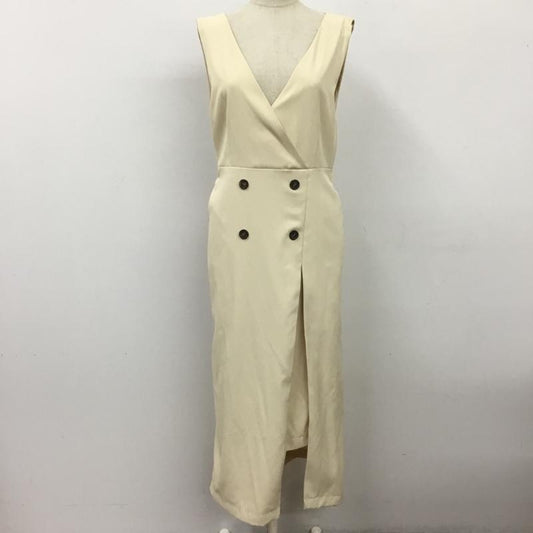 ビス ViS ワンピース ロングスカート ノースリーブロングワンピース フレアスカートワンピース FREE 無地 アイボリー / アイボリー /  レディース USED 古着 中古 10115814