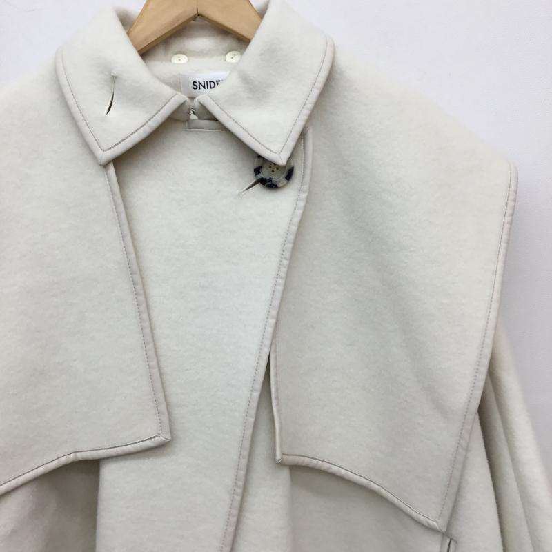 スナイデル SNIDEL コート コート一般 ポンチョ Sweet 新木優子 トリプルコラボ SWFC214047 ONE SIZE 無地 白 / ホワイト /  レディース USED 古着 中古 10141152