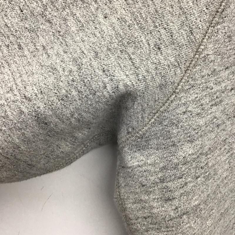 ゴールド GOLD パーカー 長袖 ジップアップパーカー 長袖パーカー カジュアルジャケット M 無地 灰 / グレー /  メンズ USED 古着 中古 10146424