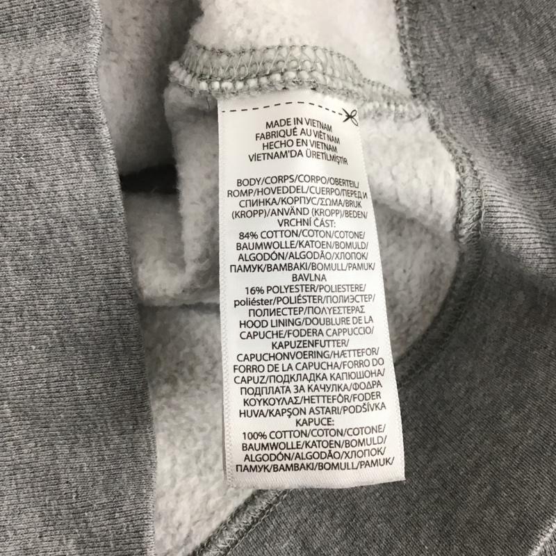ポロラルフローレン POLO RALPH LAUREN パーカー 長袖 ジップアップパーカー 長袖パーカー カジュアルジャケット 130cm ロゴ、文字 灰 / グレー /  ボーイズ USED 古着 中古 10147371