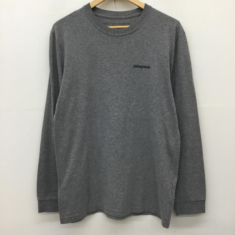 パタゴニア patagonia カットソー 長袖 39346 S ワンポイント 灰 / グレー /  メンズ USED 古着 中古 10141441