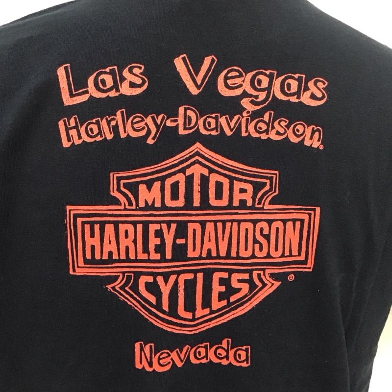ハーレーダビッドソン Harley-Davidson Tシャツ 半袖 XL プリント 紺 / ネイビー /  メンズ USED 古着 中古 10109882