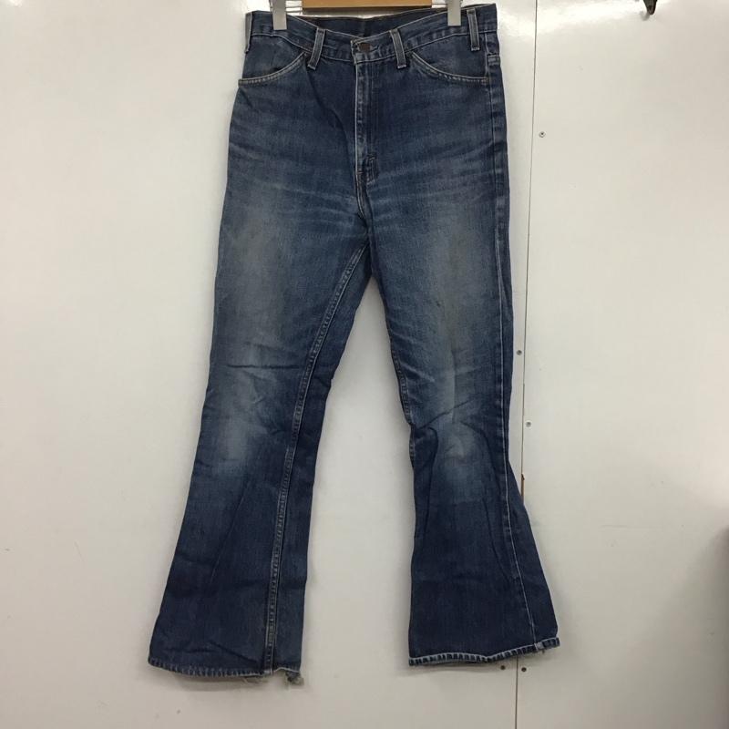 リーバイス Levi s パンツ デニム、ジーンズ デニムパンツ フレアパンツ カジュアルパンツ 32インチ 無地 インディゴ / インディゴ /  メンズ USED 古着 中古 10144165
