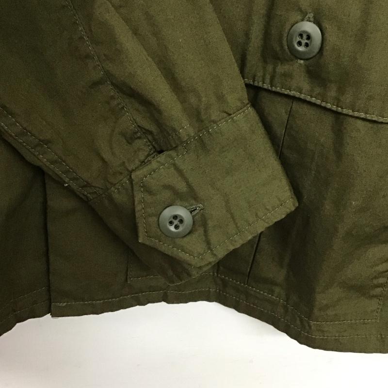 レアセル rehacer シャツ、ブラウス 長袖 長袖シャツ 無地シャツ カラーシャツ M 無地 カーキ / カーキ /  メンズ USED 古着 中古 10142936