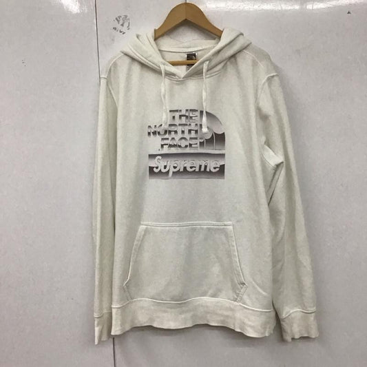シュプリーム Supreme パーカー 長袖 18SS MetallicLogoHoodedSweatshirt 長袖パーカー スウェットパーカー L プリント 白 / ホワイト /  メンズ USED 古着 中古 10129628