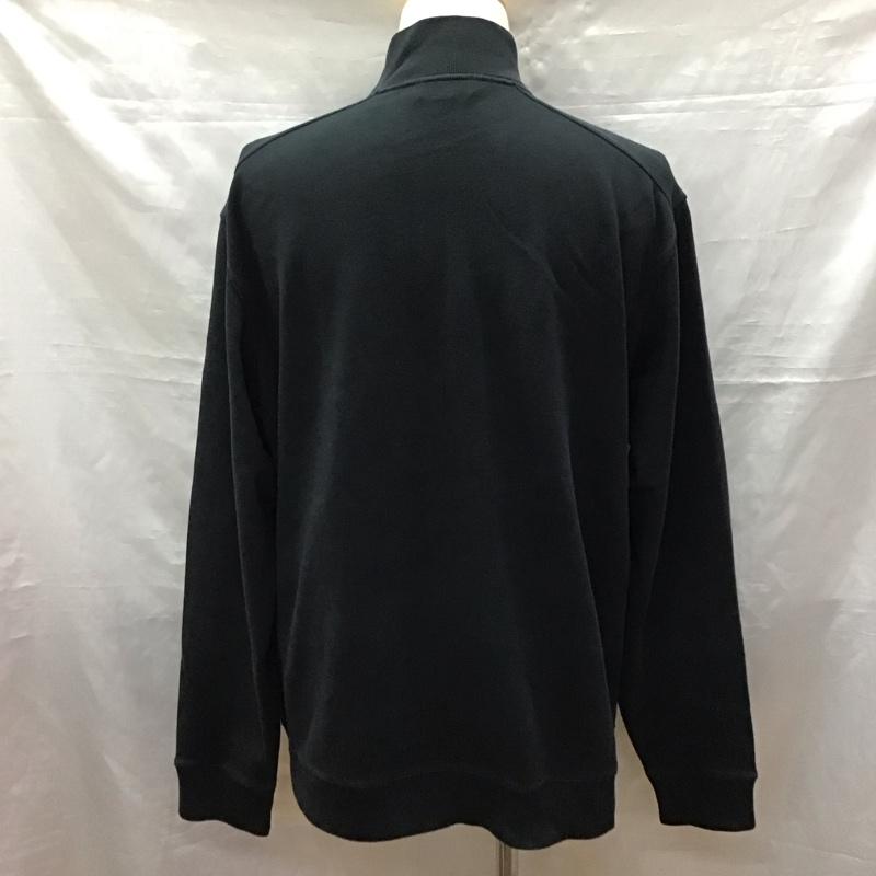 ポロゴルフラルフローレン POLOGOLF ジャケット、上着 ジャケット、ブレザー コットン フルジップ ジップアップ スウェット L 無地 黒 / ブラック /  メンズ USED 古着 中古 10122591