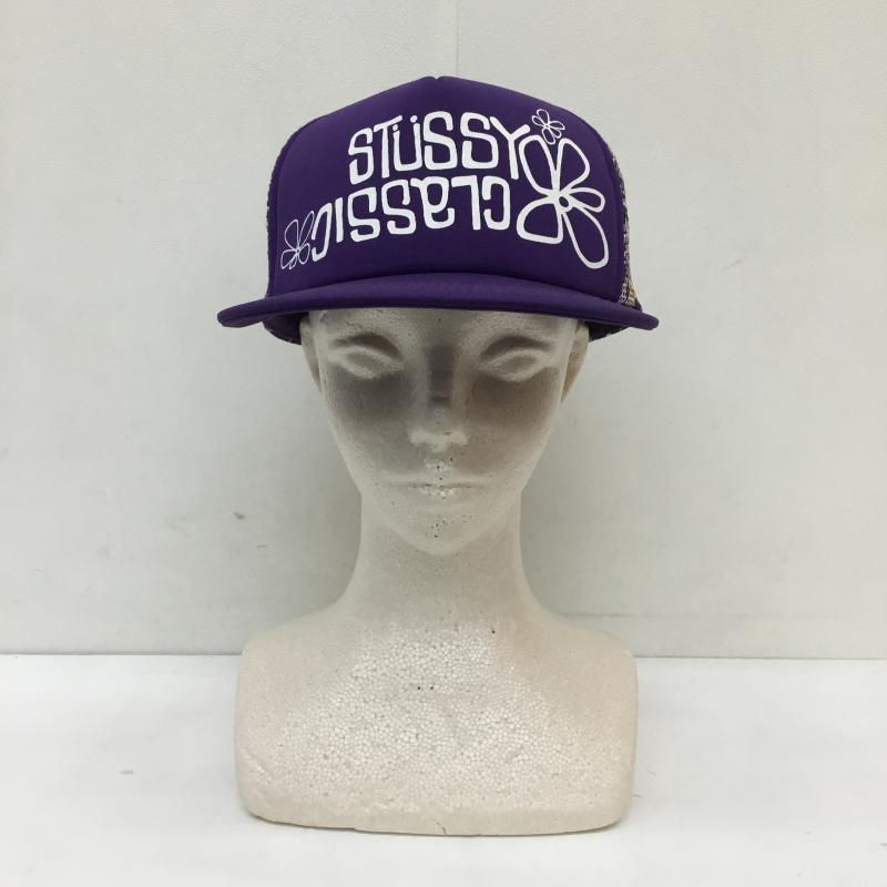 ステューシー STUSSY 帽子 キャップ 総柄 紫 / パープル /  メンズ USED 古着 中古 10131958