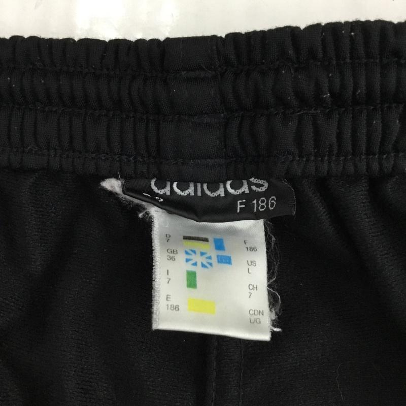 アディダス adidas パンツ ワークパンツ、ペインターパンツ ワイドパンツ ジャージ トラックパンツ L ロゴ、文字 黒 / ブラック /  メンズ USED 古着 中古 10116672