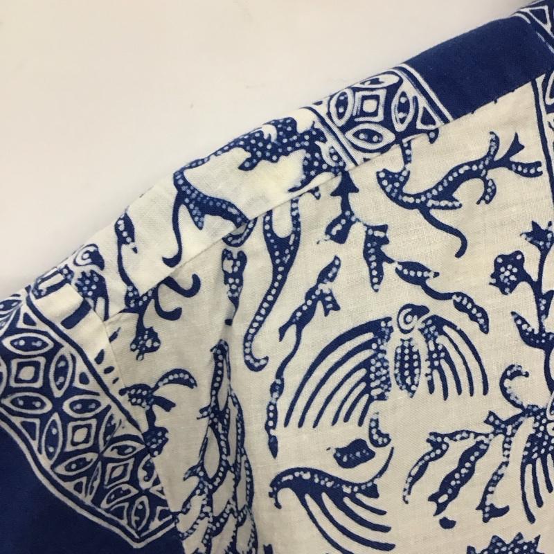 古着 USED シャツ、ブラウス 半袖 半袖シャツ プリントシャツ カラーシャツ プリント 白 / ホワイト / X 青 / ブルー /  メンズ USED 古着 中古 10136722