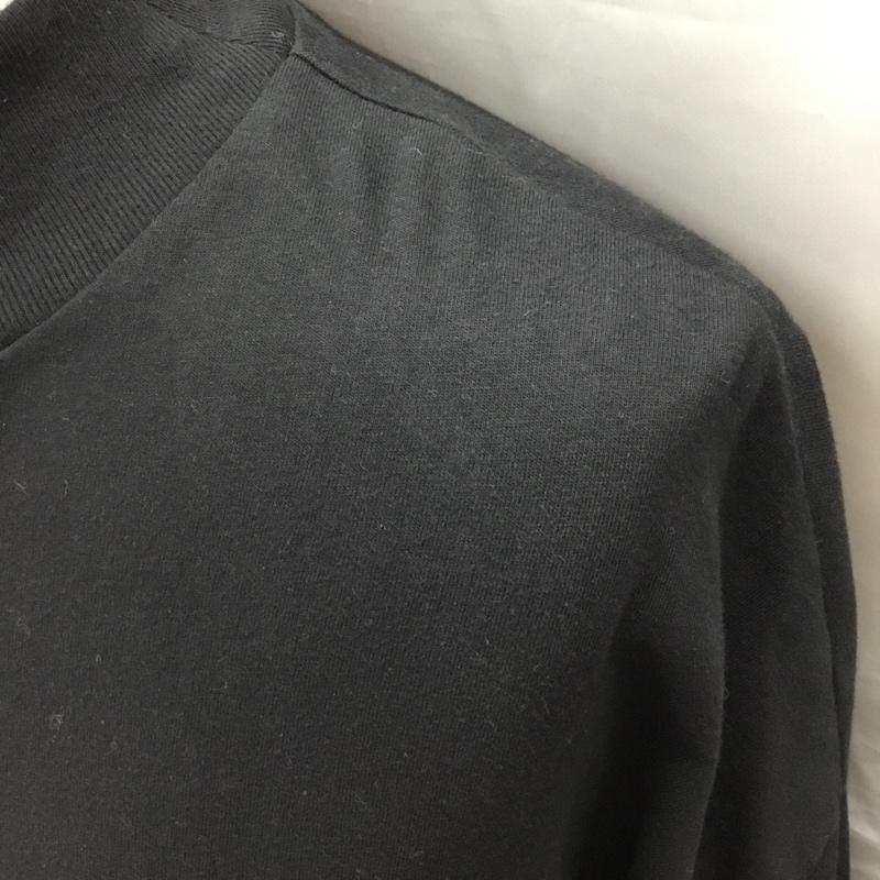エッセンシャルズ ESSENTIALS カットソー 半袖 半袖カットソー プリントTシャツ タートルネックカットソー M ロゴ、文字 黒 / ブラック /  メンズ USED 古着 中古 10120451