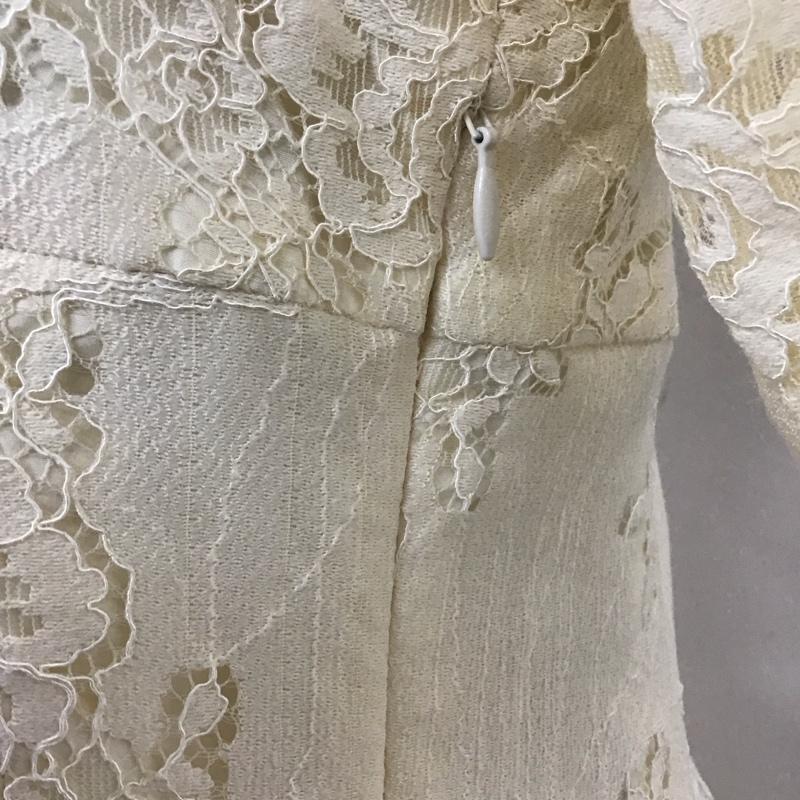 アルシーヴ archives ワンピース ロングスカート AR223010-21 レース スクエアネック 半袖 M レース柄 アイボリー / アイボリー /  レディース USED 古着 中古 10111549